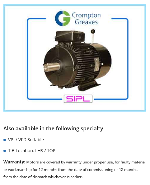 Crompton Greaves Brake Motors